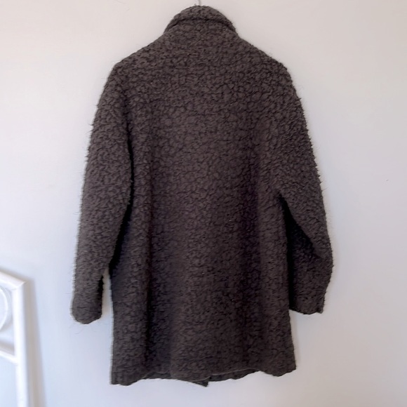 Apanage Charcoal Grey Teddy Coat, US 10 - Picture 2 of 5
